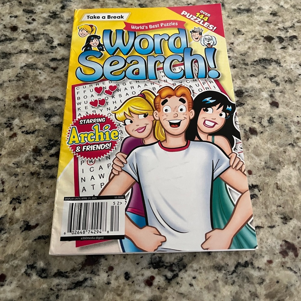 Puzzle Book , Archie Comics Word Search Puzzle Book
